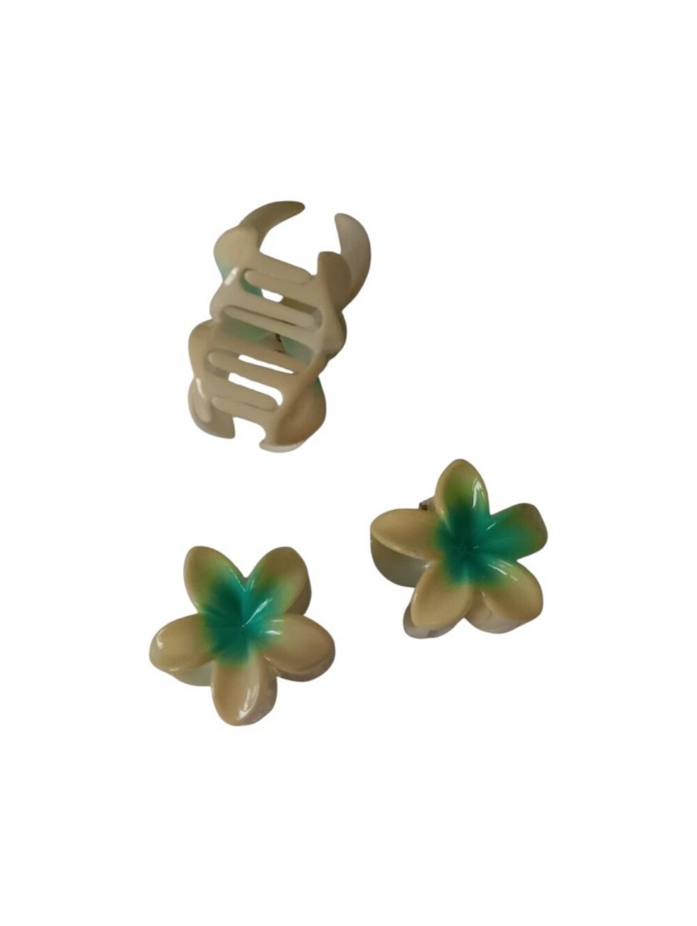 Flower Claw Clips 3 PC Set - Picture 3 of 7